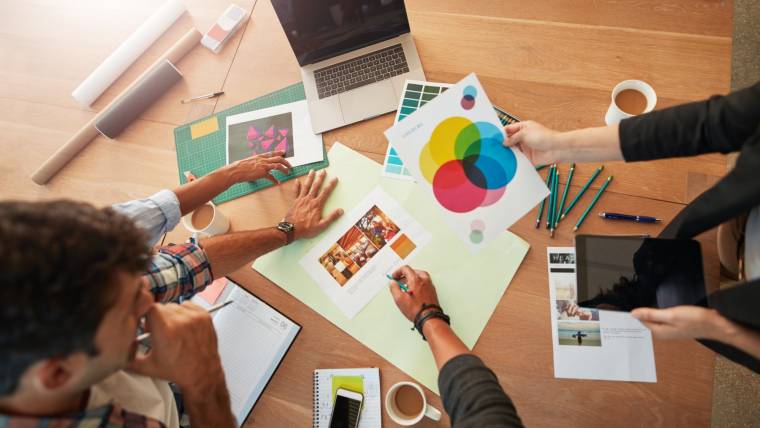 people collaborating on a project