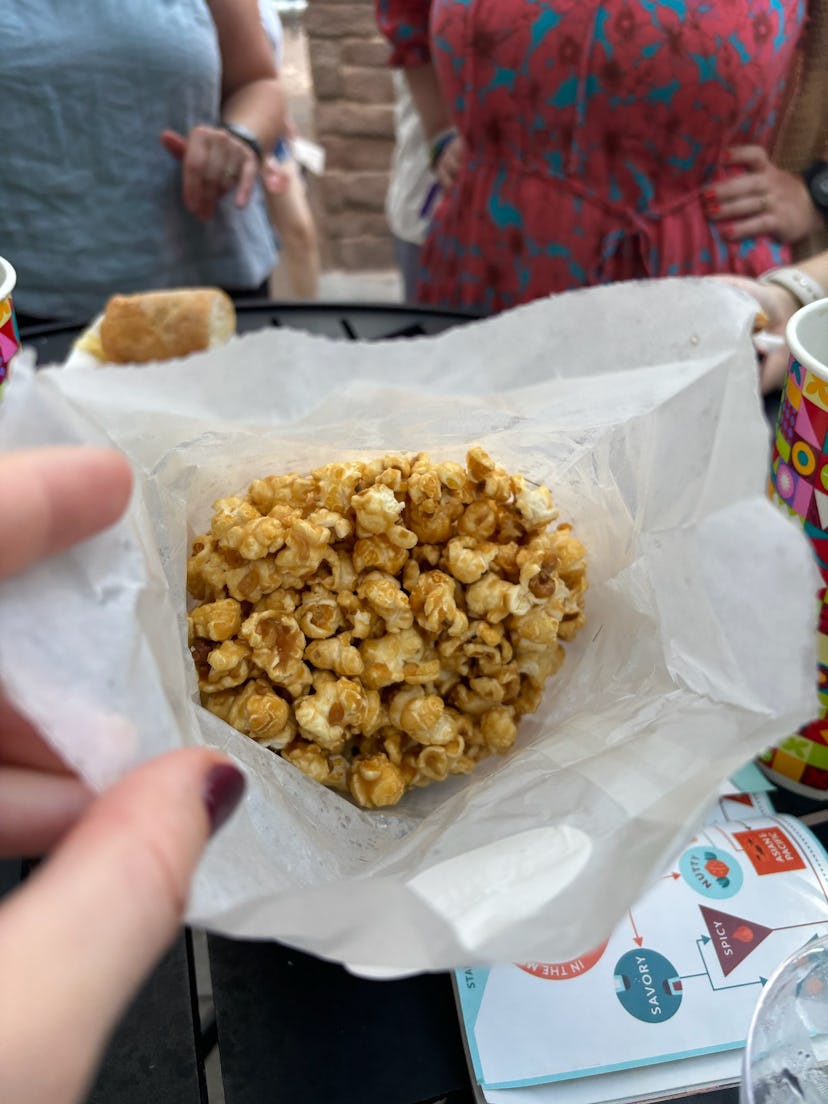 Caramel popcorn at Disney World