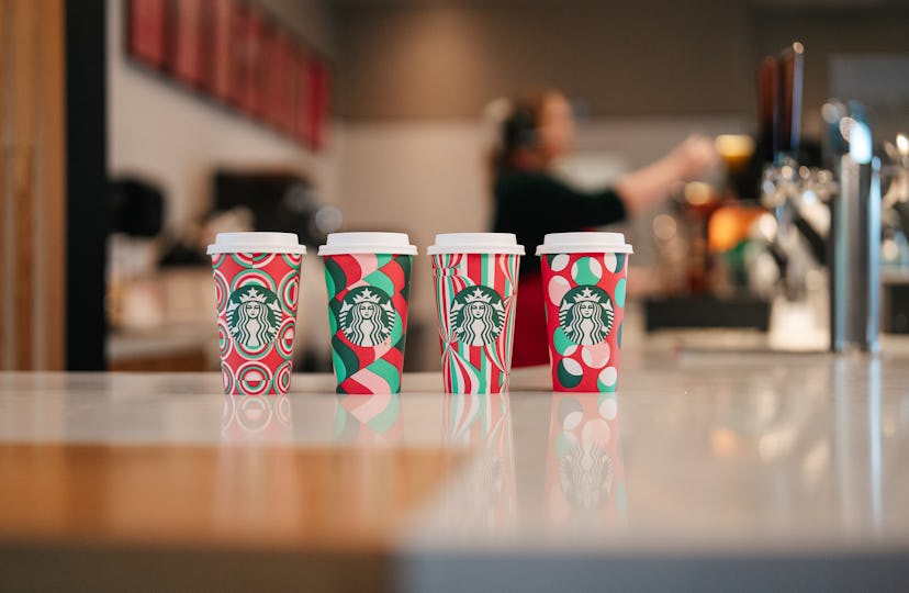 Starbucks holiday cups