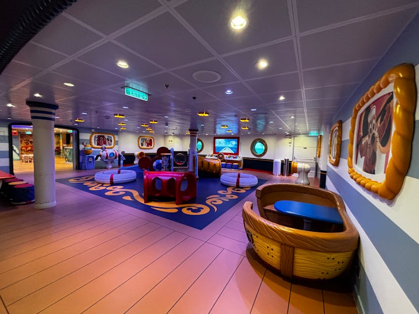 Toddler play area inside the Oceaneer club on board the Disney Treasure