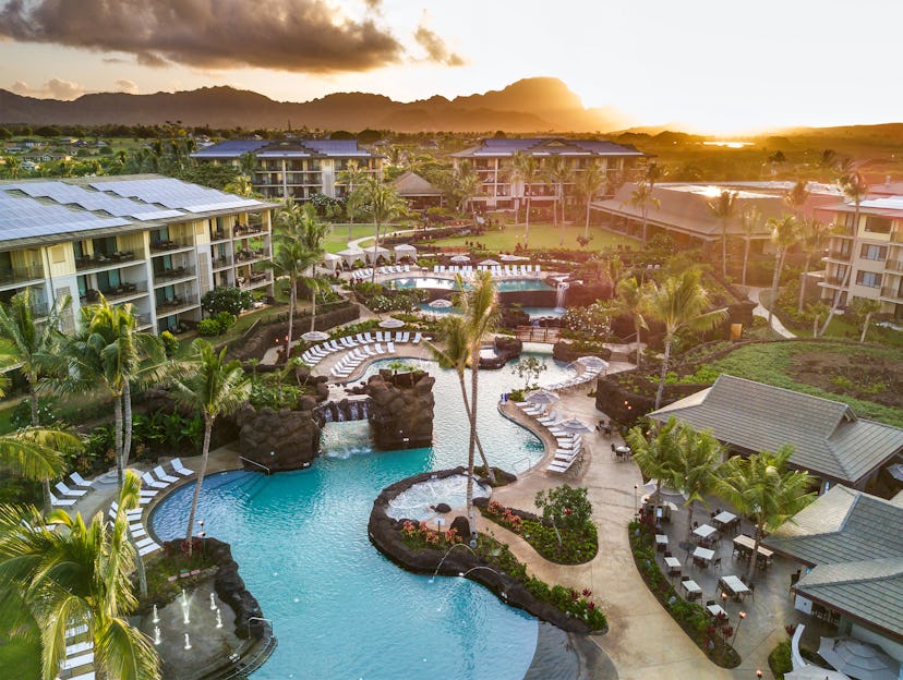 The pools at Koloa Landing Resort at Poipu