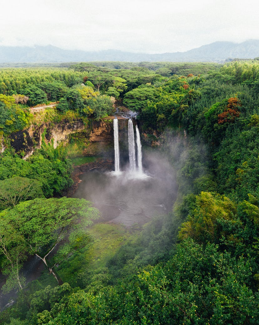 Wailua Falls in Kauai, Hawaii